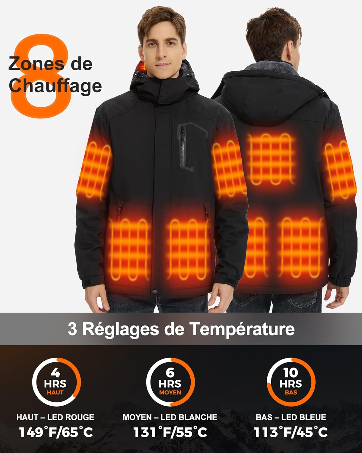Heated Men's Jacket with 8 Zones™