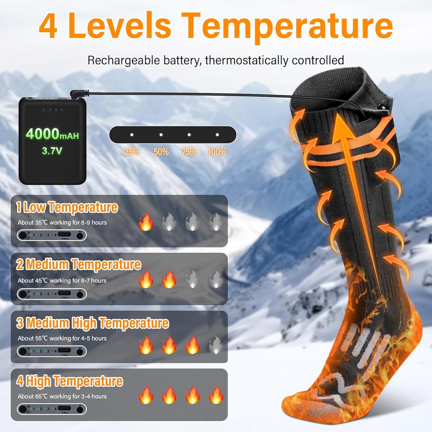 Heated Adventure Socks™